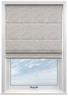 Foxford, Angora Grey - Roman Blind